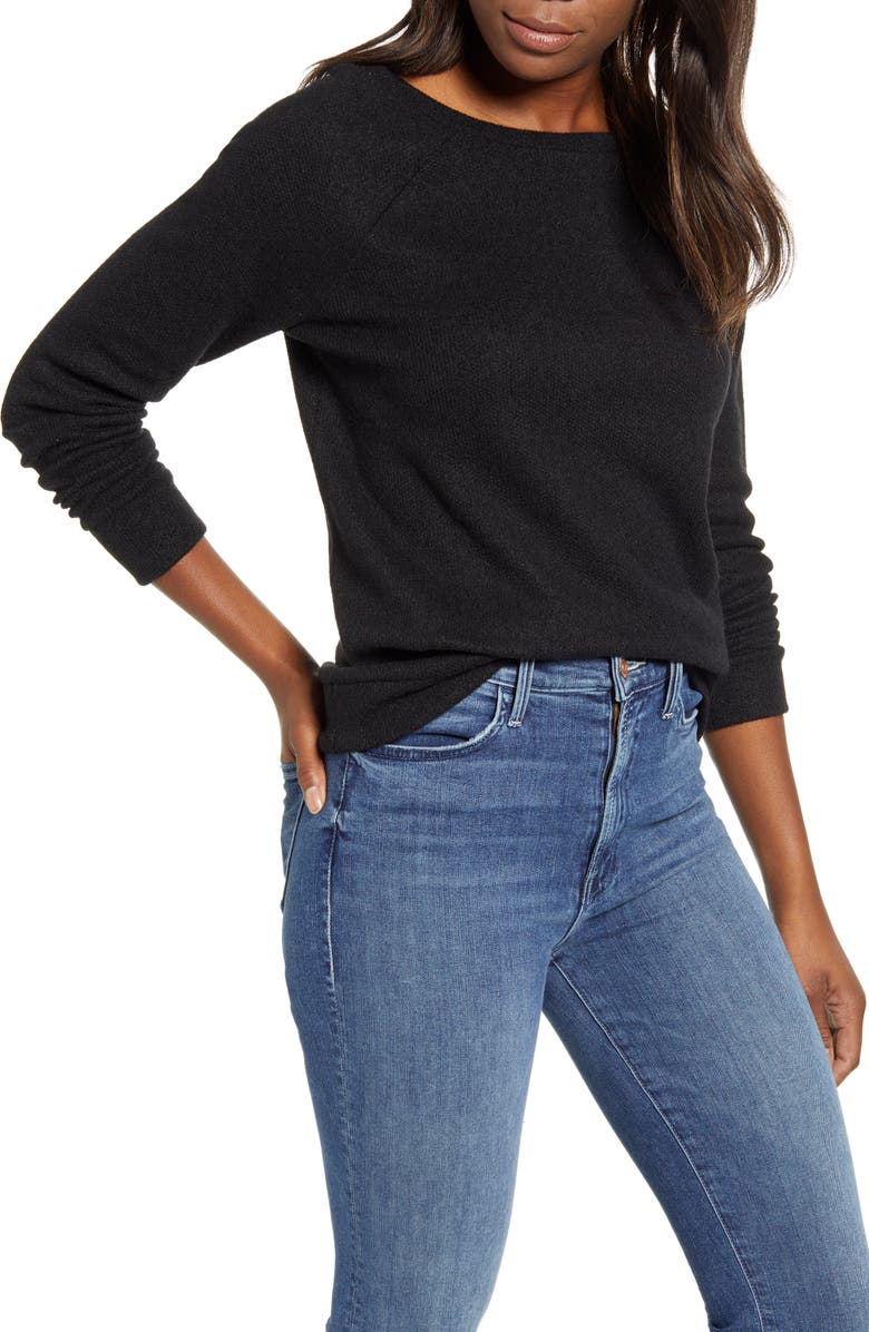 Caslon<sup>®</sup> Knit Pullover, Main, color, 