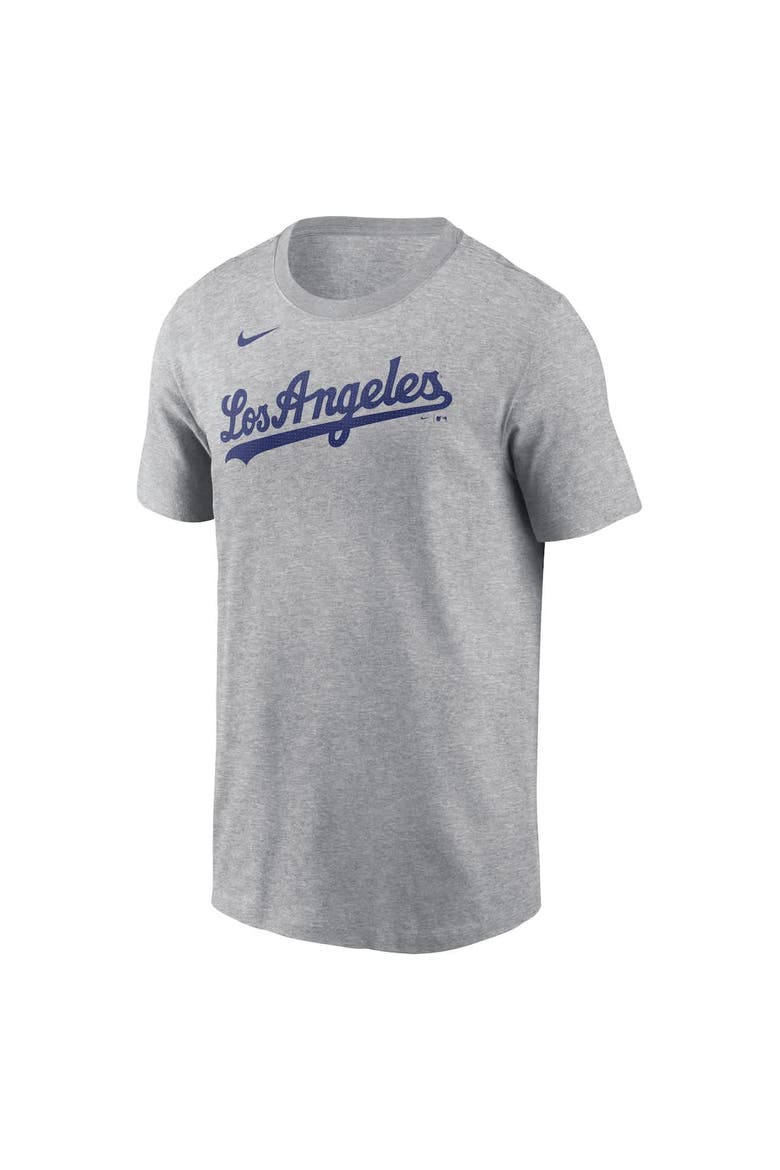 Men's Nike Shohei Ohtani Gray Los Angeles Dodgers 2024 Fuse Name & Number T-Shirt, Alternate, color, Gray