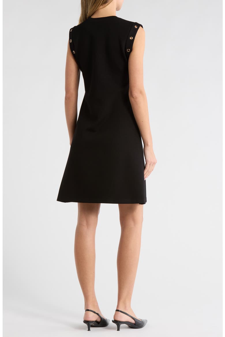 Grommet Minidress, Alternate, color, BLACK