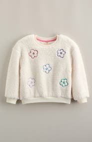 Tucker + Tate Kids' Embroidered Fluffy Fleece Pullover