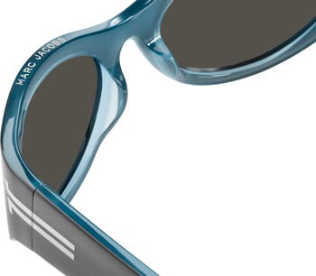 ●MARC JACOBS● サングラス Silver / Silver Flash Mirror 61mm Marc Jacobs 61mm Wrap Cat Eye Sunglasses | Nordstromrack