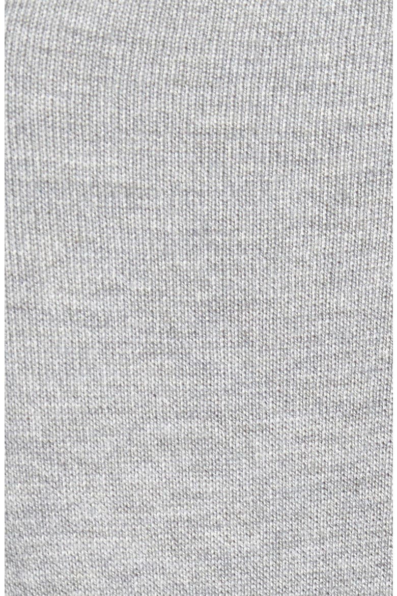 Ribbed Sleeve Mock Neck Sweater, Alternate, color, STEEL HEATHER