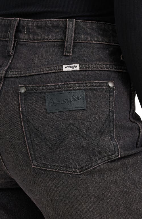 Wrangler High Waist Loose Straight Leg Jeans In Black