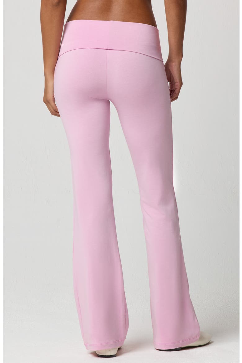 Softie Cotton Blend Fold Over Pants, Alternate, color, MAUVE MIST