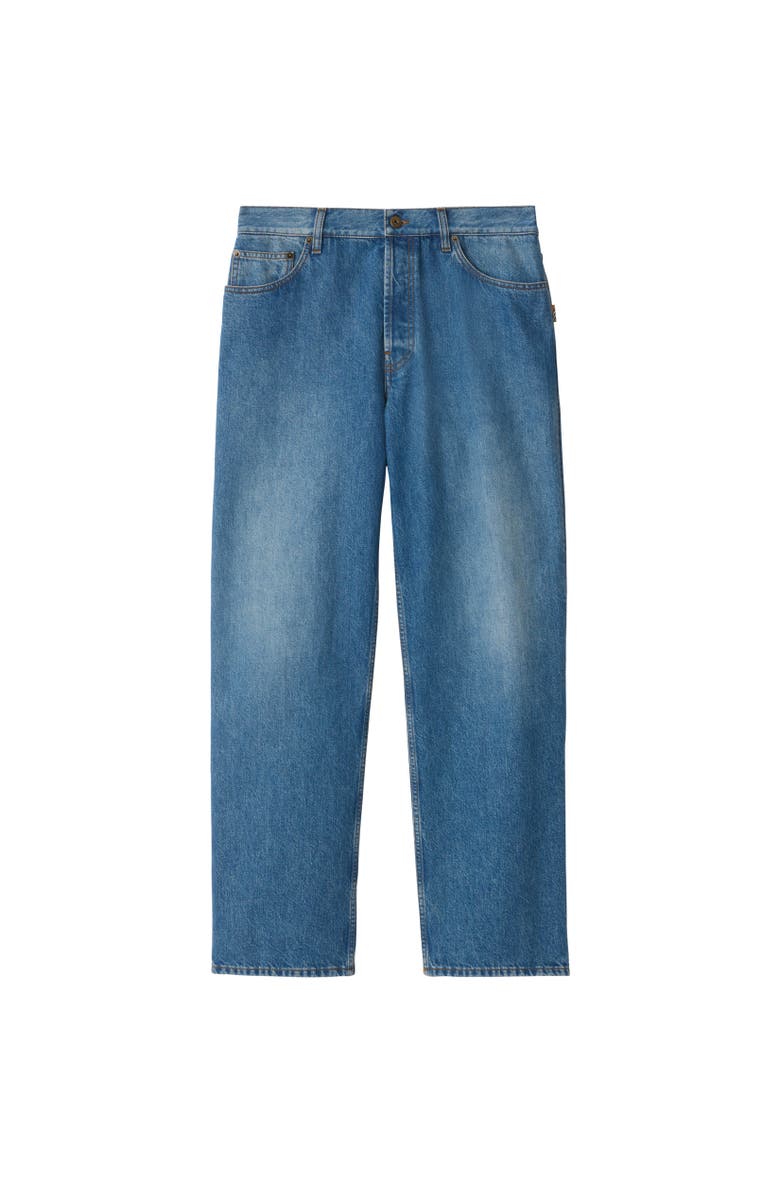 Burberry Loose Jeans, Alternate, color, Mid Blue