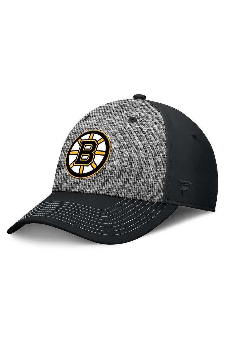 FANATICS Men's Fanatics Gray/Black Boston Bruins Fundamental Top Shelf 2-Tone Flex Hat, Main, color, Gray