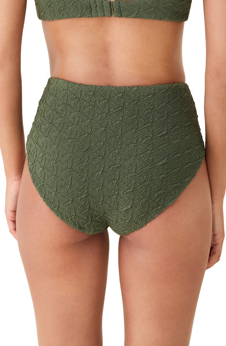 Andie The High Rise Bikini Bottoms, Alternate, color, Thyme