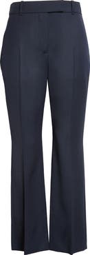 McQueen Wool Cavalry Twill Straight Leg Pants