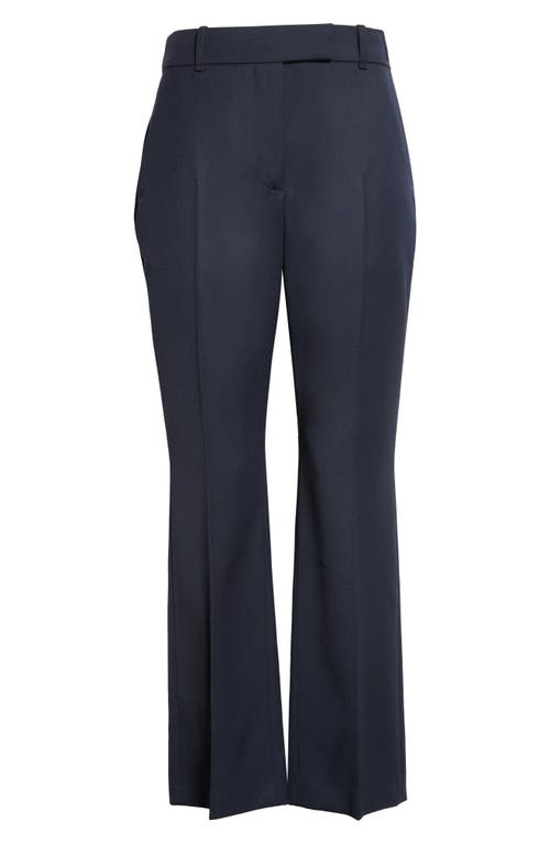 Alexander Mcqueen Mcqueen Wool Cavalry Twill Straight Leg Pants In Navy