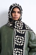 Topshop Crochet Balaclava Scarf