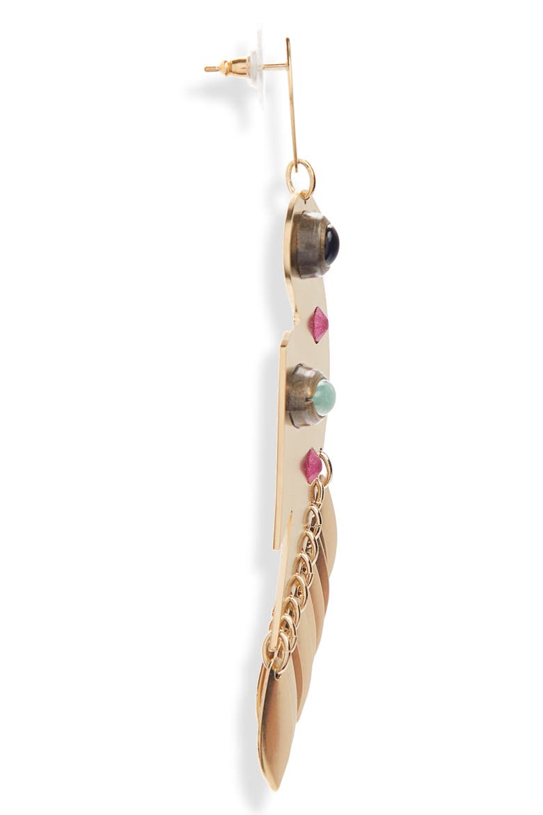 Bouclé Drop Earrings, Alternate, color, FUCHSIA
