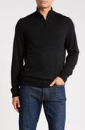 Nordstrom Washable Merino Wool Quarter Zip Sweater
