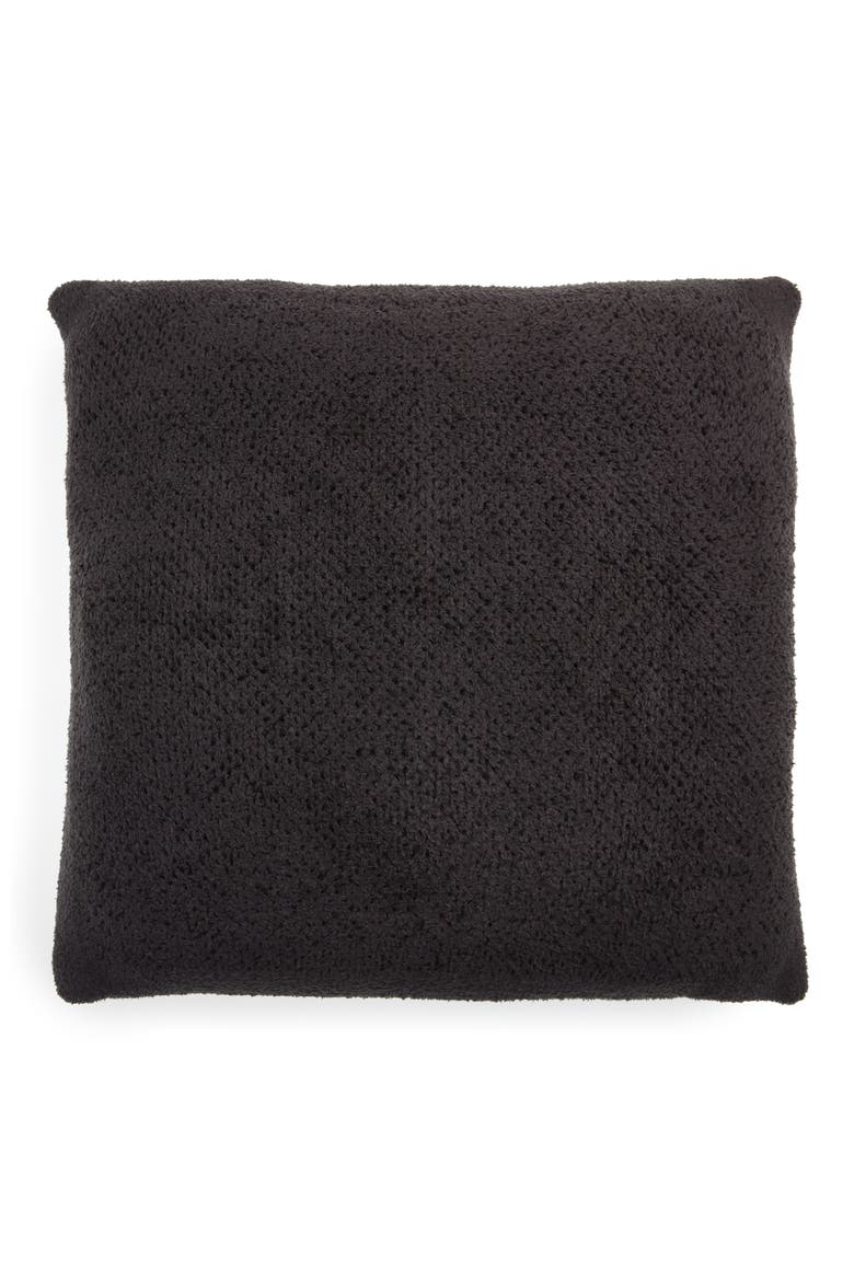 Basket Stitch Square Pillow, Main, color, CARBON/ BLACK