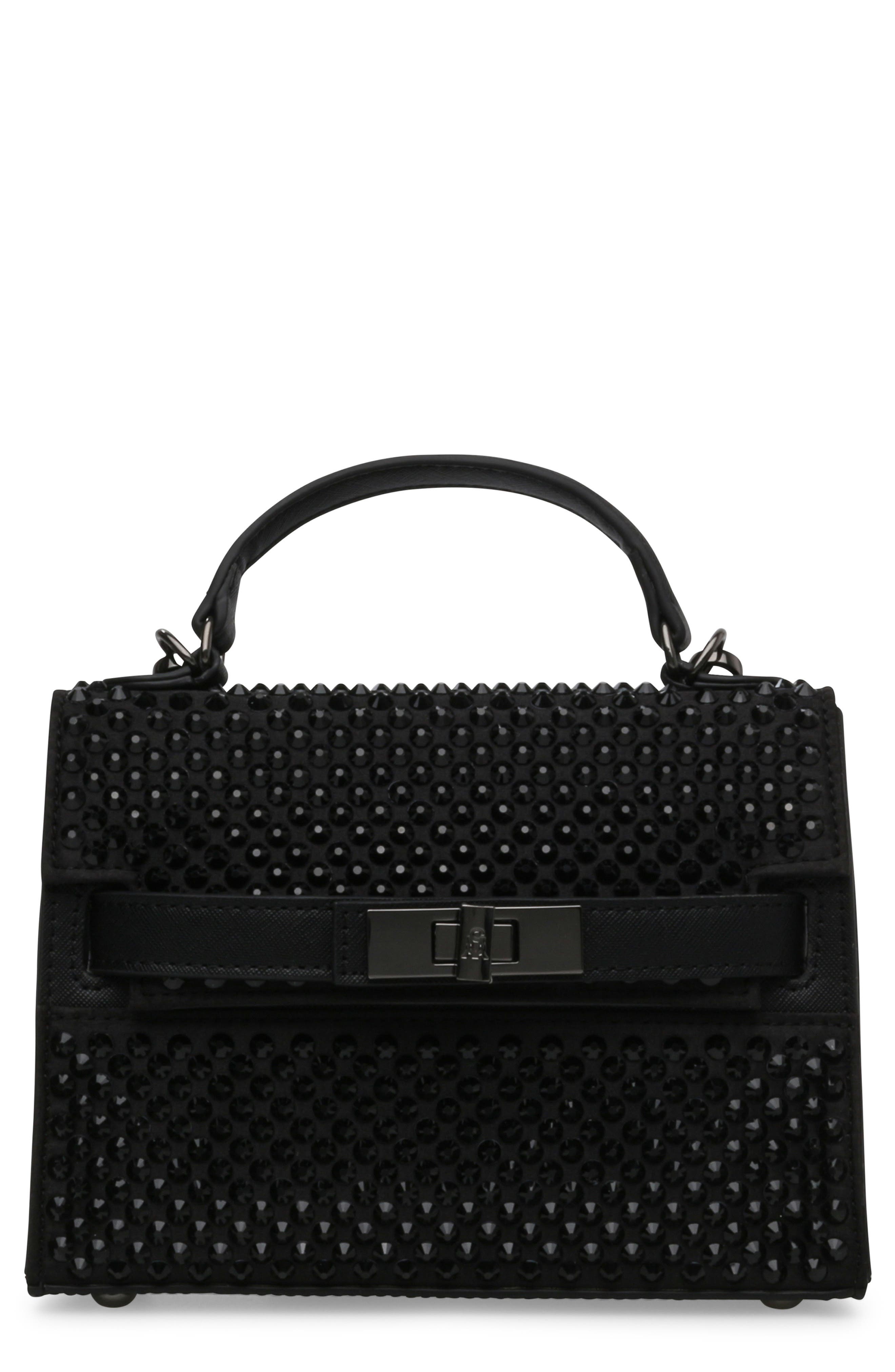 Steve Madden Dignity Mini Embellished Faux Leather Crossbody Bag, Main, color, 