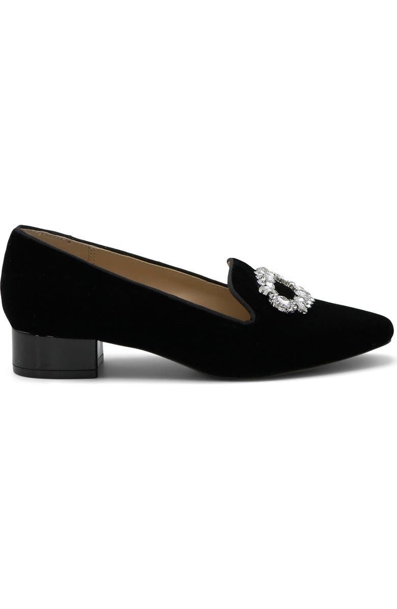 Adrienne Vittadini Valo Embellished Loafer Pump, Alternate, color, Black-Vt