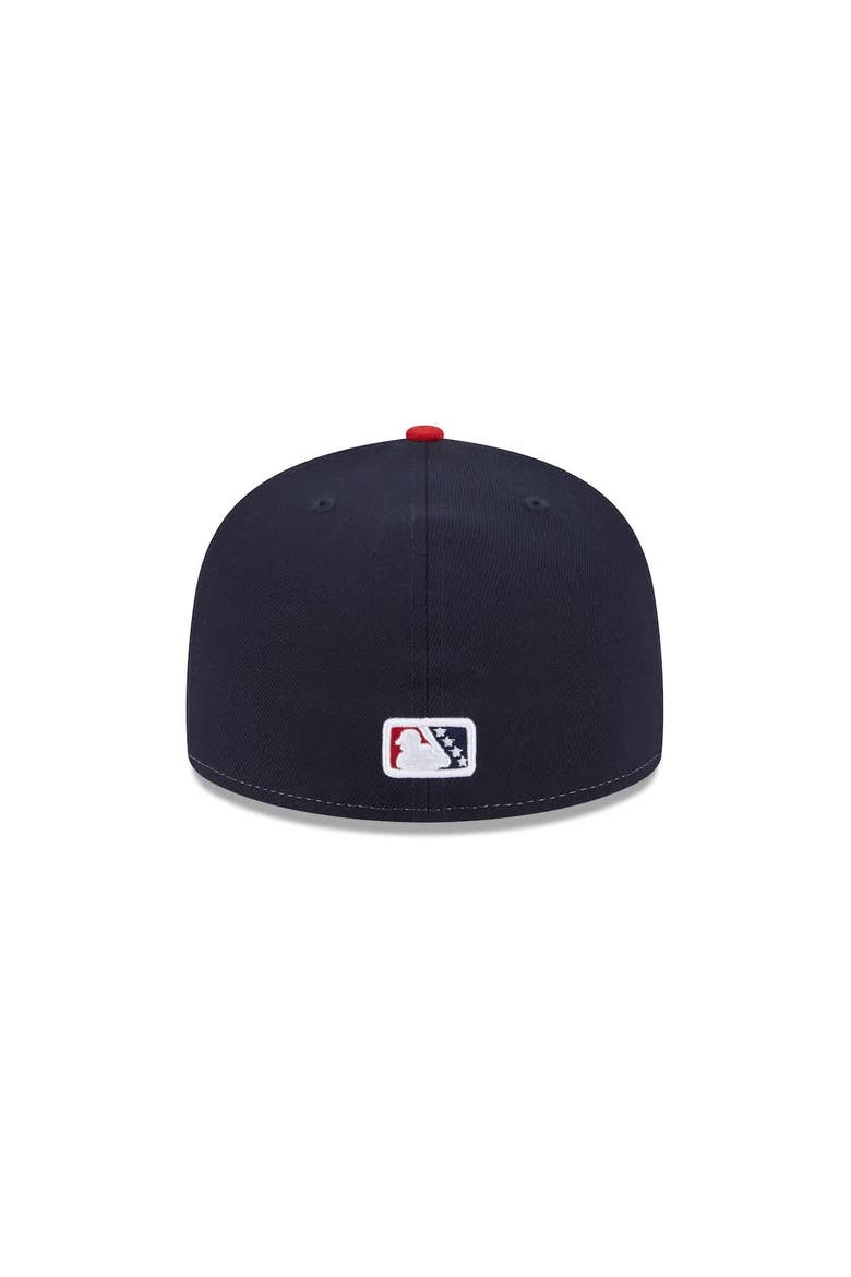Men's New Era  Navy Myrtle Beach Pelicans Theme Nights 59FIFTY Fitted Hat, Alternate, color, Navy