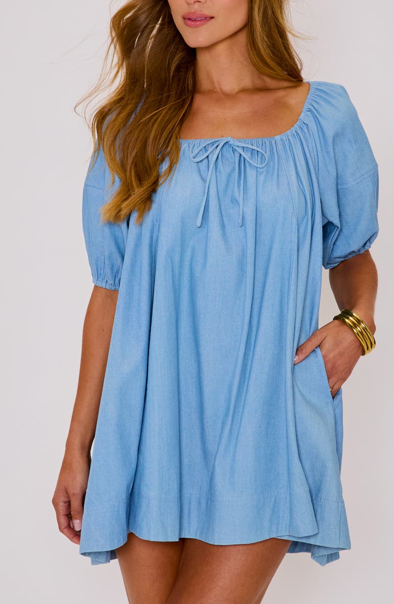 VICI Collection Annabella Denim Minidress, Alternate, color, Denim