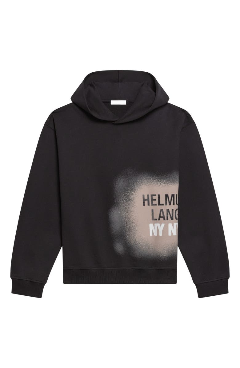 Helmut Lang Spray Graphic Hoodie, Alternate, color, Black - 001