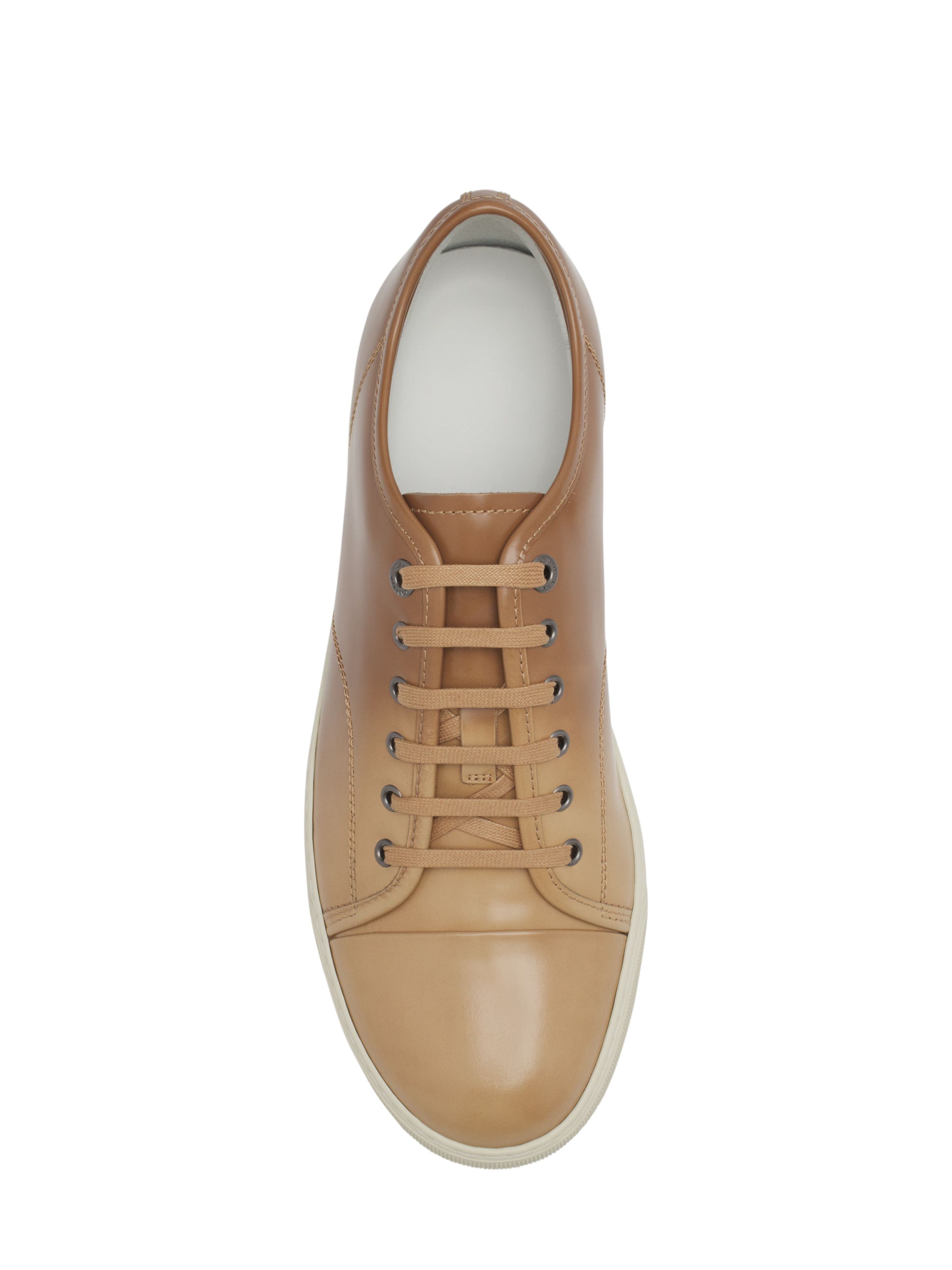Lanvin DBB1 Gradation Leather Sneakers, Alternate, color, Camel/Beige