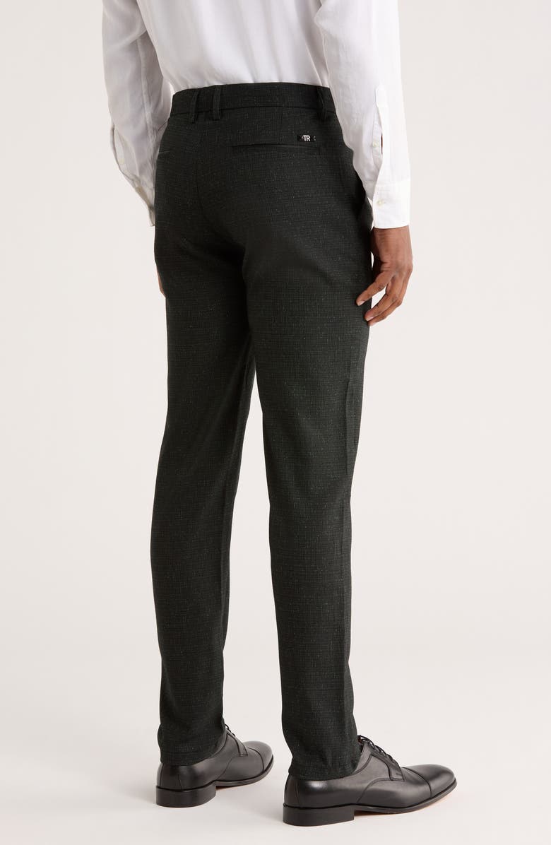 T.R. PREMIUM Slim Fit Flat Front Dress Pants, Alternate, color, Green