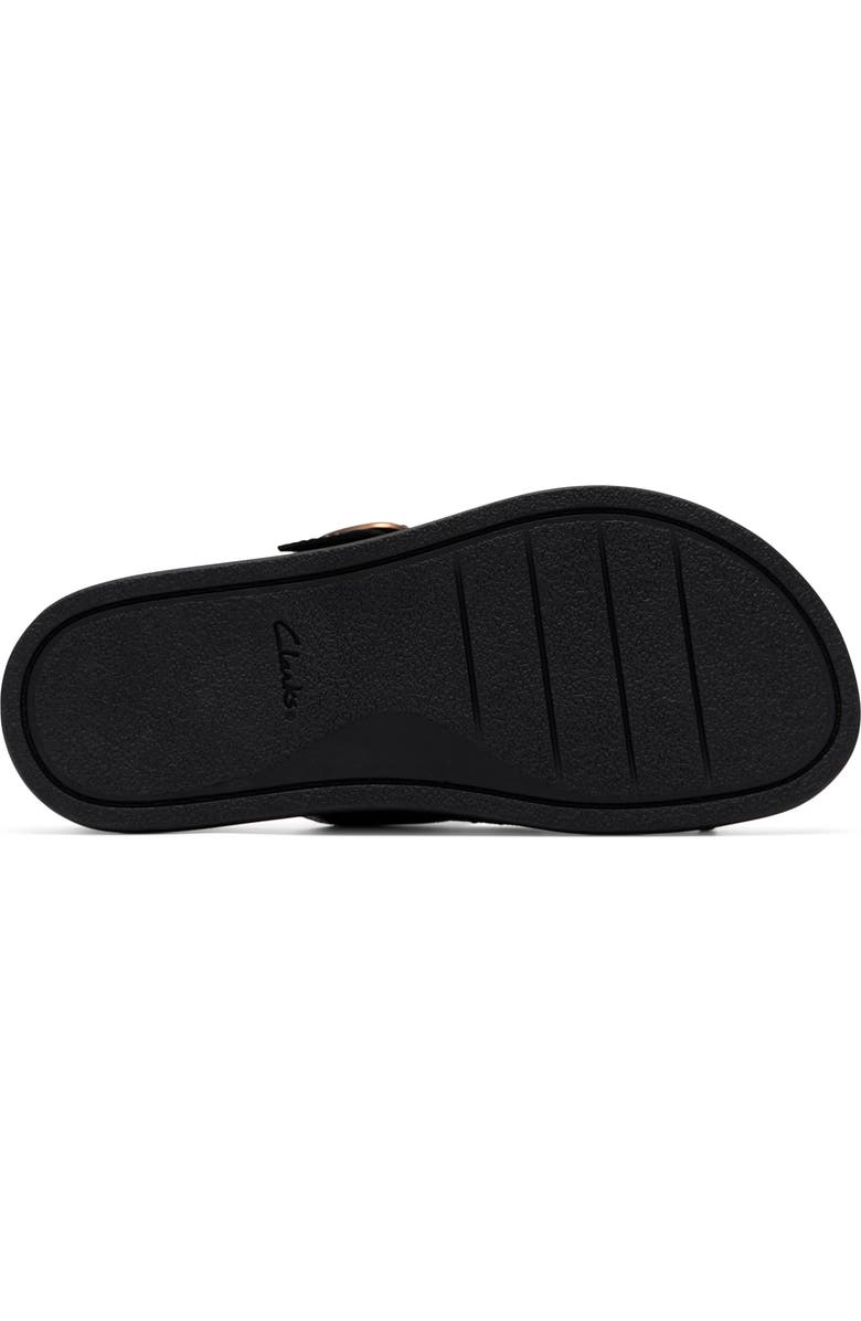 Clarks<sup>®</sup> Arwell Step Sandal, Alternate, color, Black Leather