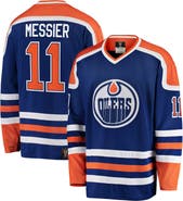 FANATICS Men's Fanatics Branded Mark Messier Blue Edmonton Oilers Premier Breakaway Retired Player Jersey