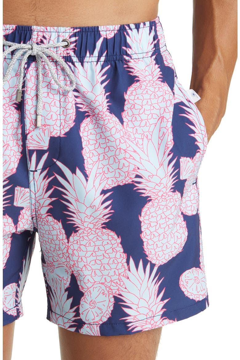 Stretch Swim Trunks, Alternate, color, NAVY