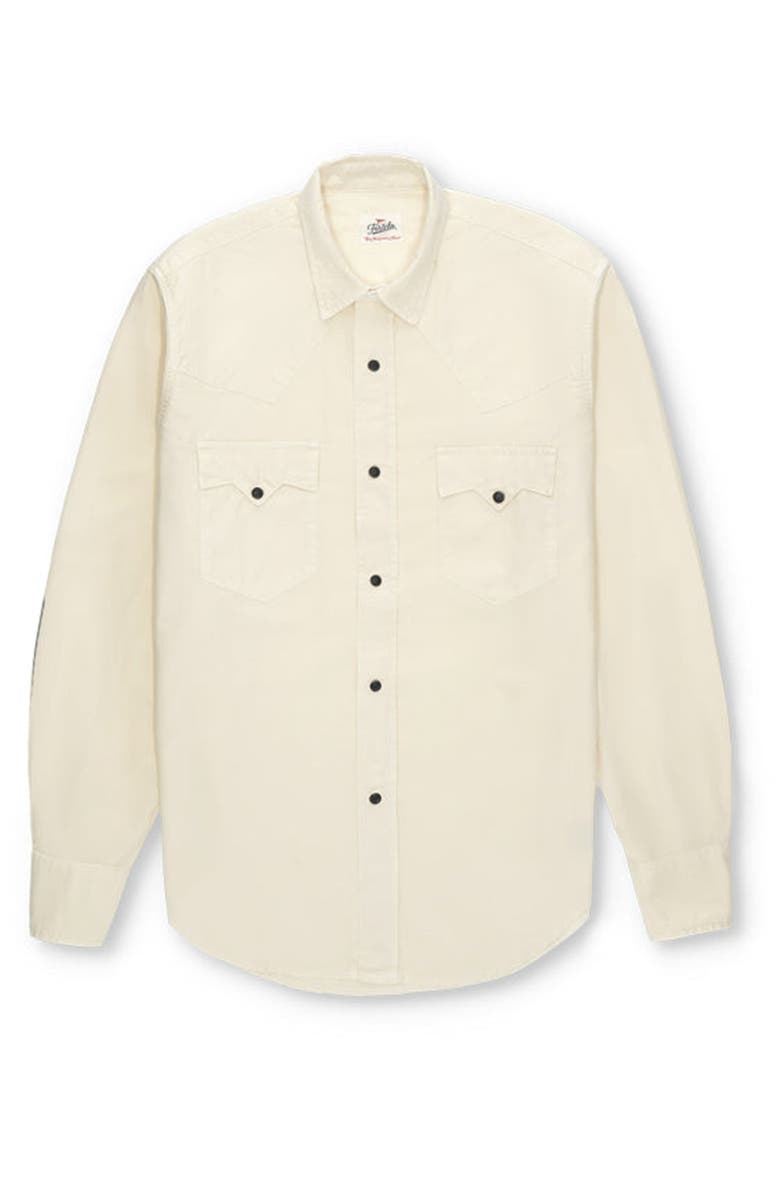 Fortela Kayace Texan Cotton Shirt, Main, color, Off White