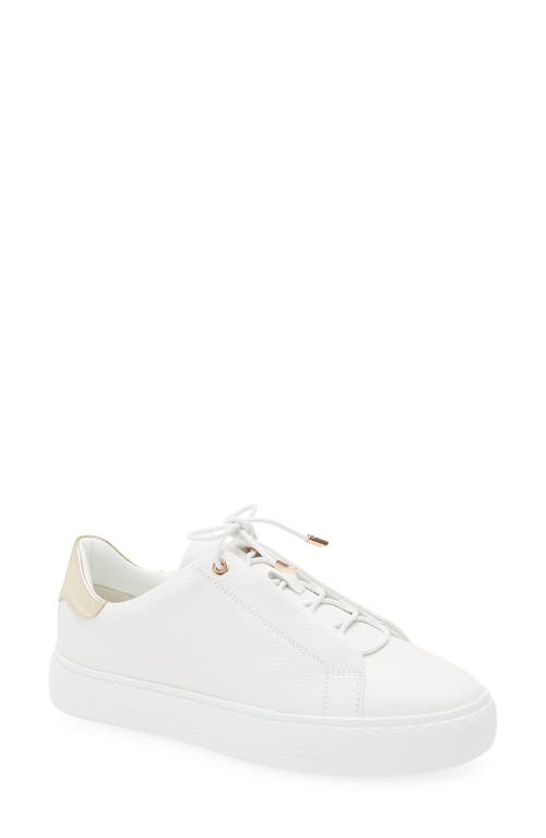 Regarde Le Ciel Nathaly Platform Sneaker In White/plati 7549