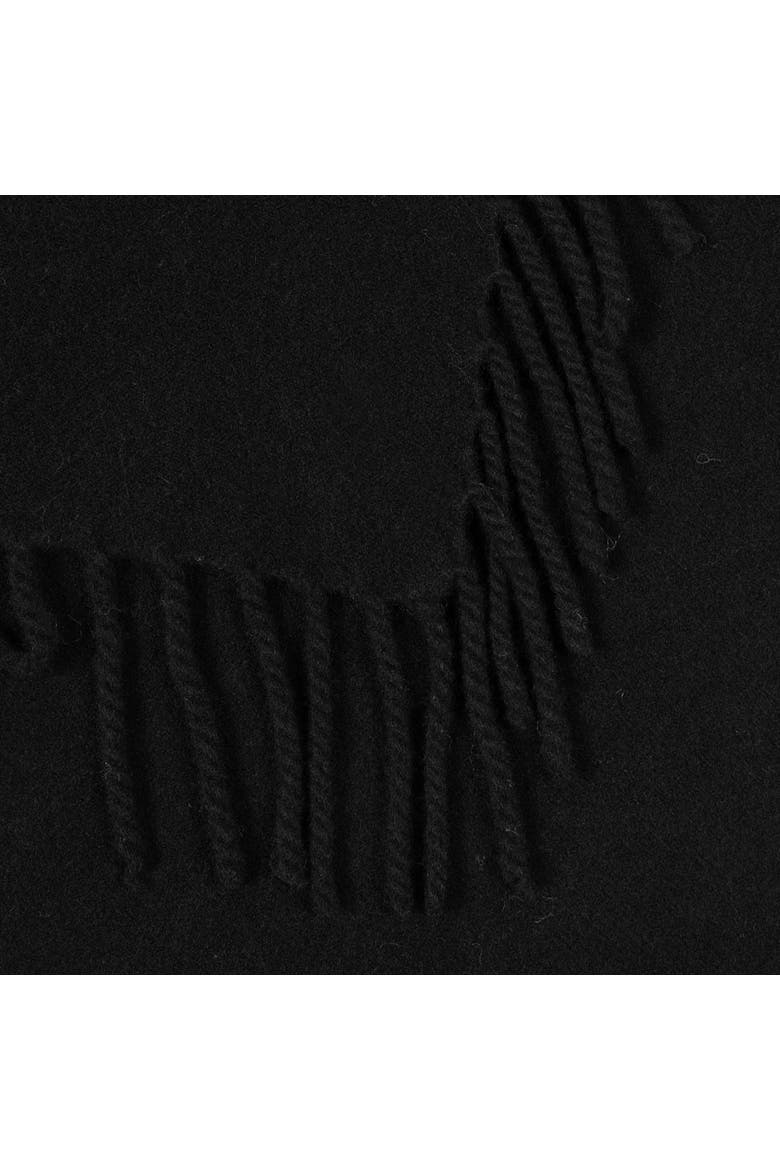 Woven Fringe Scarf, Alternate, color, Black