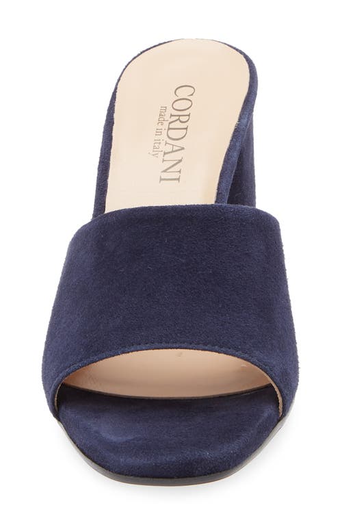 Cordani Irina Slide Sandal In Navy Suede