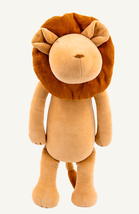 Louis, the lion stuffed animal yellow