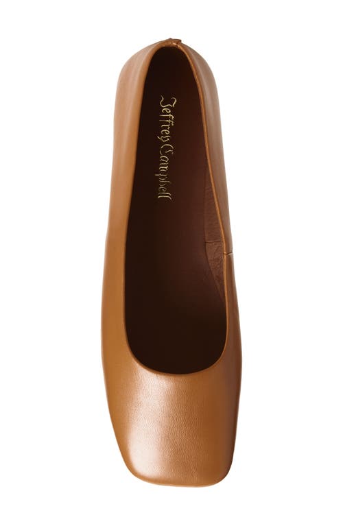 Jeffrey Campbell Listos Square Toe Flat In Orange