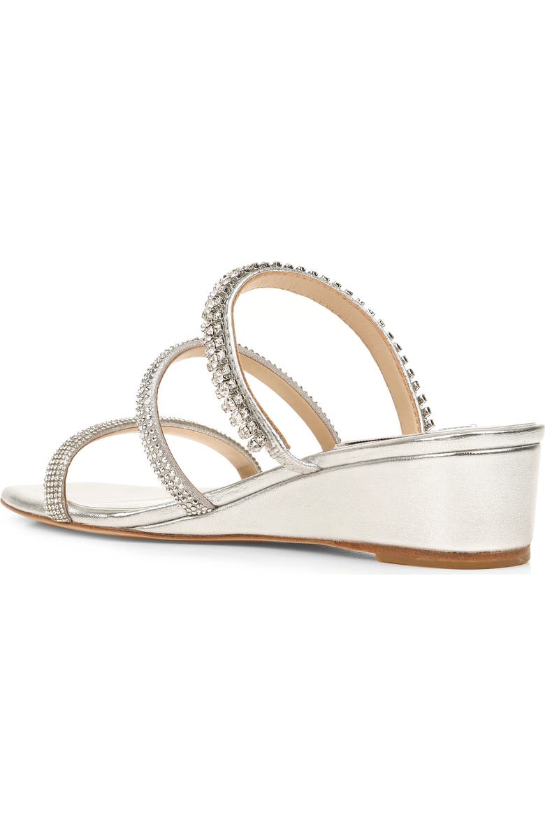 Badgley Mischka Collection Zofia Strappy Wedge Slide Sandal, Alternate, color,