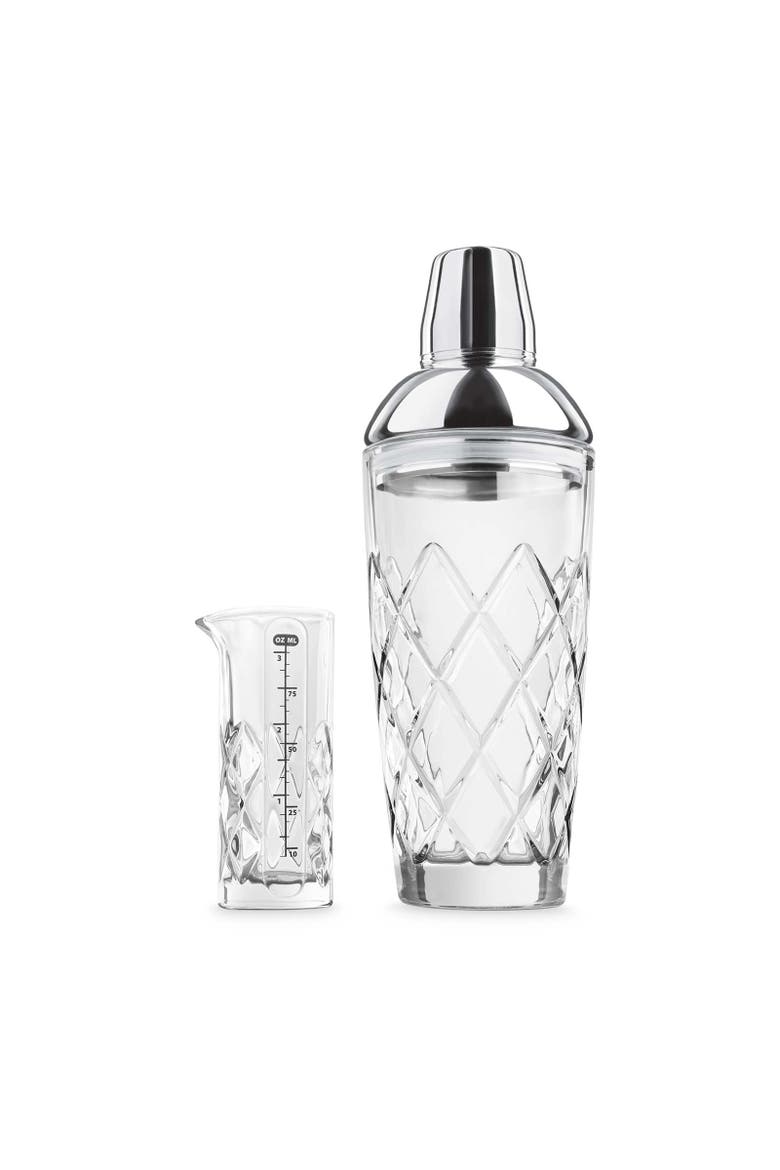 Yarai Glass Cocktail Shaker & Jigger Set, Alternate, color, Stainless Steel