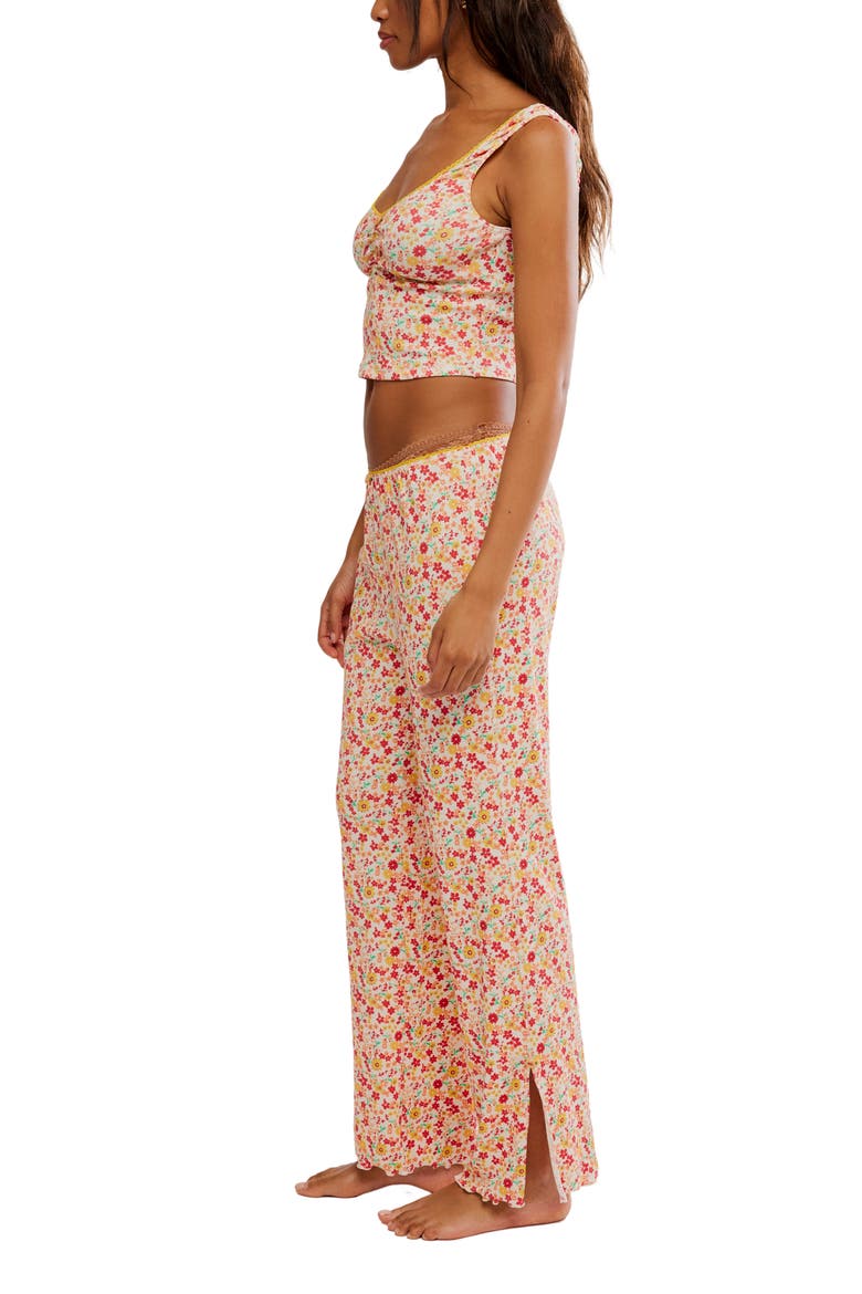 Fresh in Love Pointelle Pajamas, Alternate, color, BUTTER COMBO