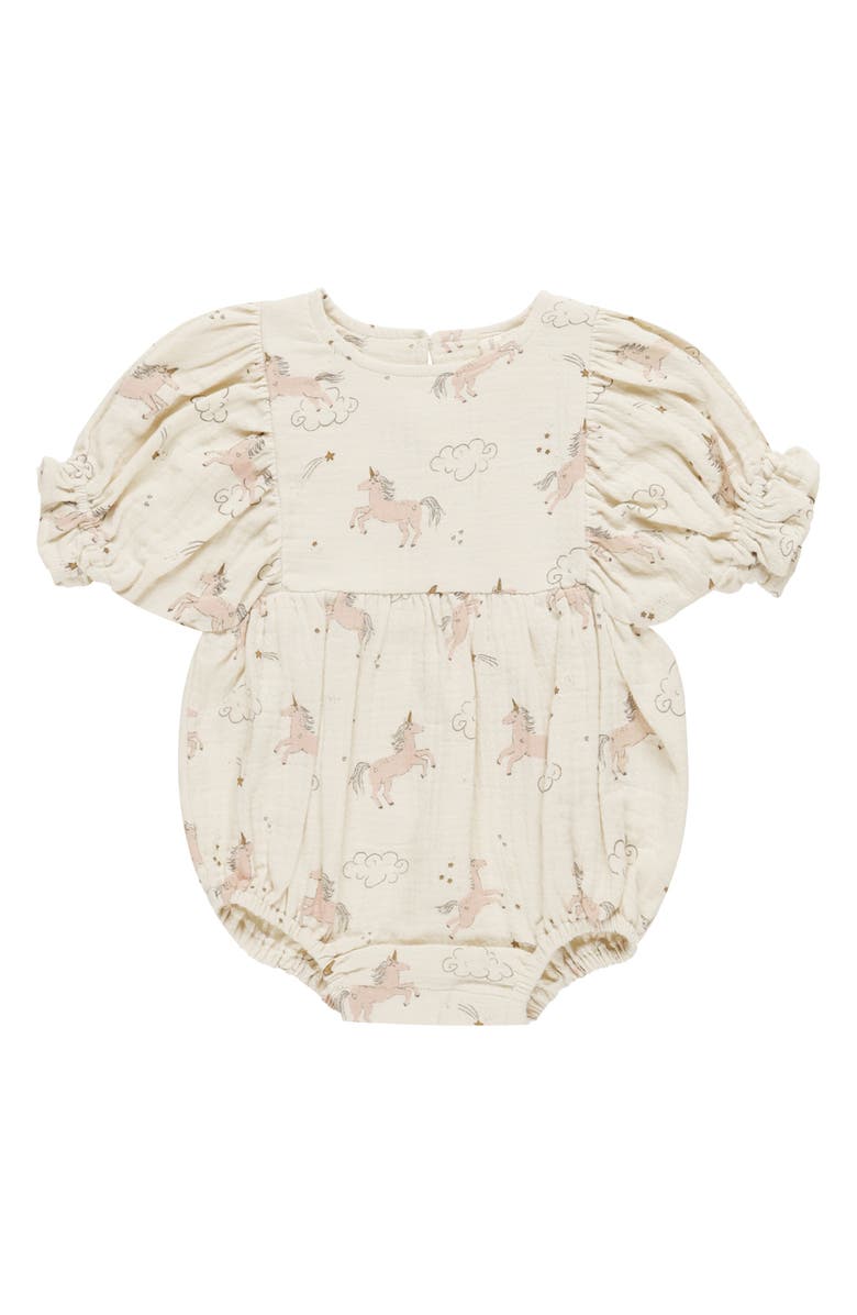 QUINCY MAE Cosette Romper, Main, color, Unicorns