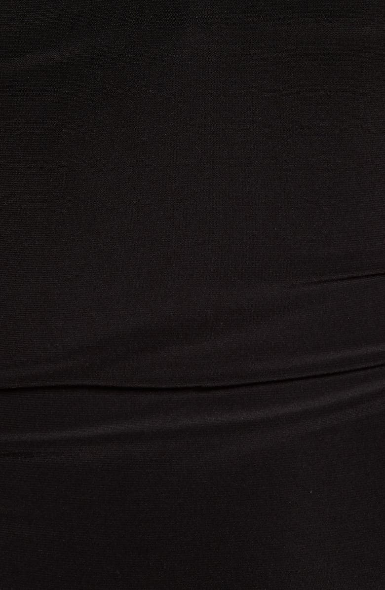 Leith Ruched V-Neck Sleeveless Thong Bodysuit, Alternate, color,