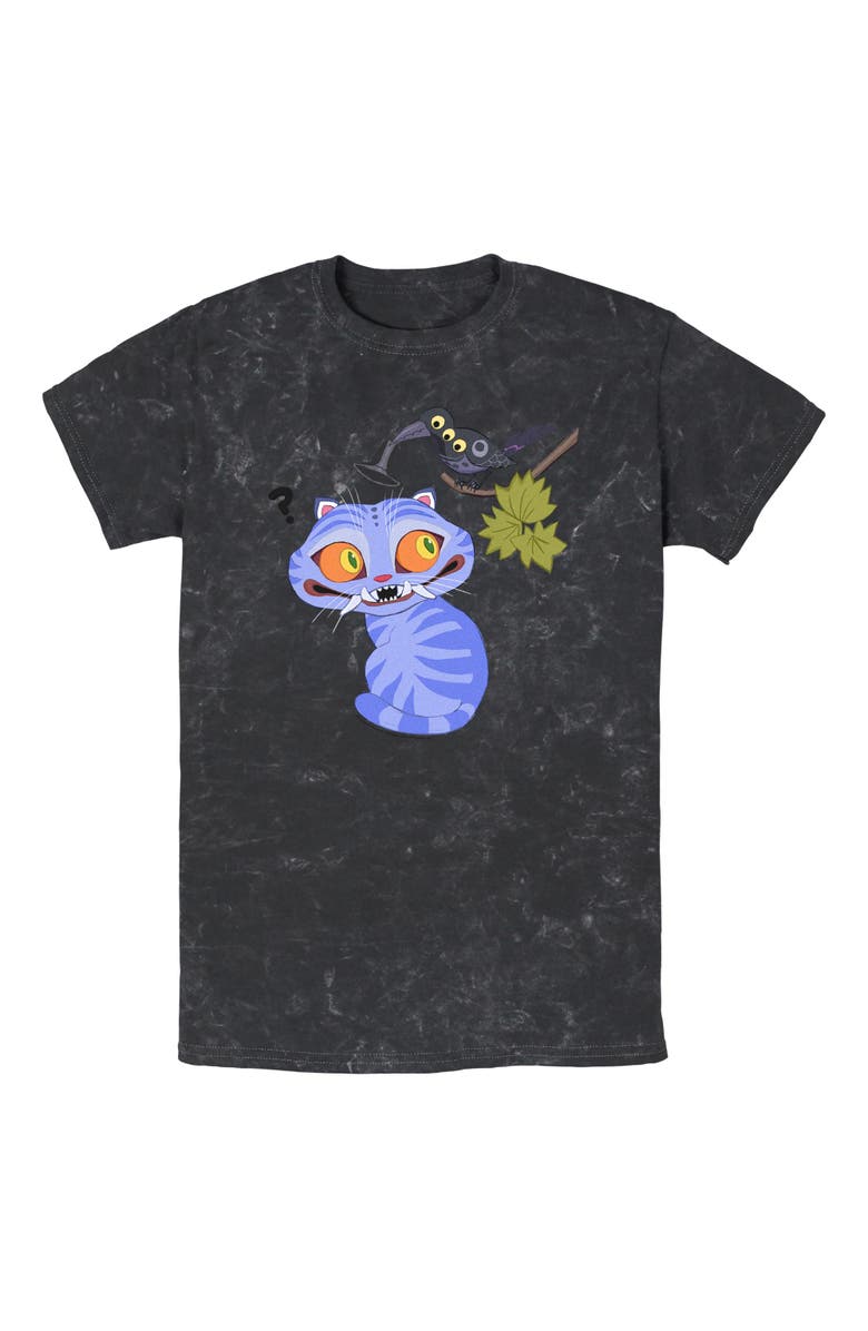 KPop Demon Hunters Men's KPop Demon Hunters Derpy And Magpie Graphic T-Shirt, Main, color, Black