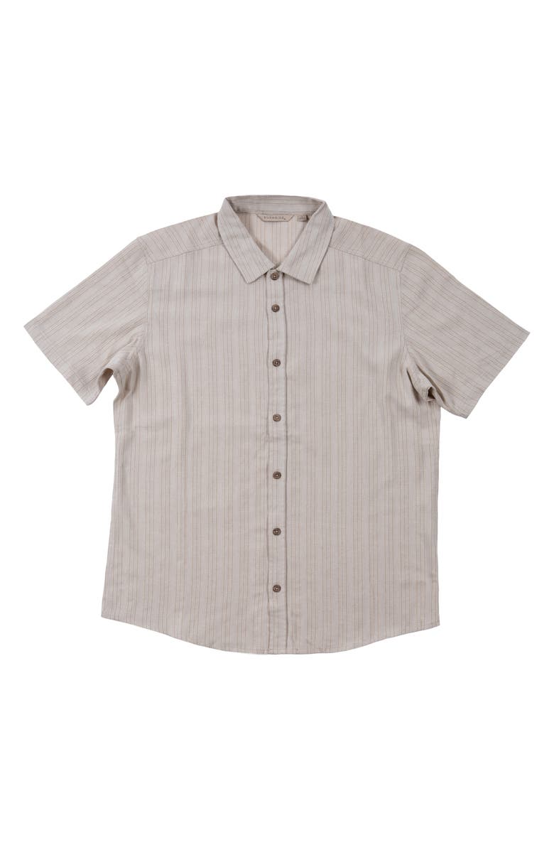 BURNSIDE Linen Blend Button-Up Shirt, Main, color,