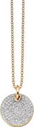 Monica Vinader Ava Diamond Disc Pendant Charm