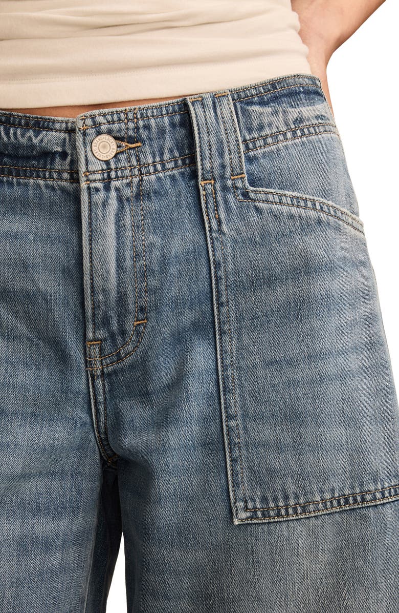 Lucky Brand Low Rise Culotte Denim Shorts, Alternate, color, Wild Child Wash