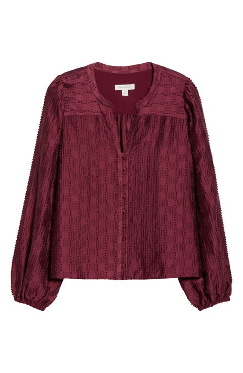 Long Sleeve Button-Up Top
