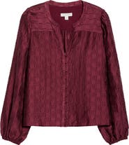 Treasure & Bond Long Sleeve Button-Up Top