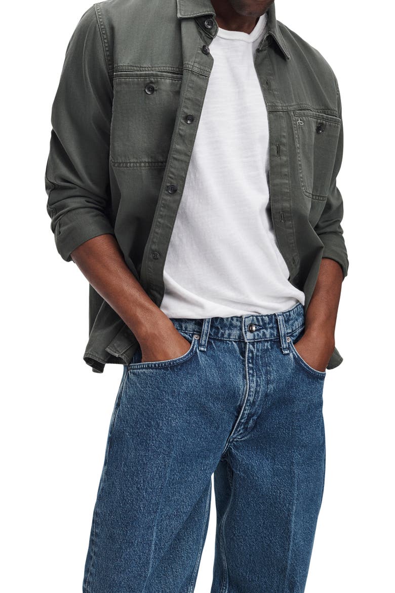 Fit 4 Authentic Rigid Mid Rise Straight Leg Jeans, Alternate, color, ATLAS