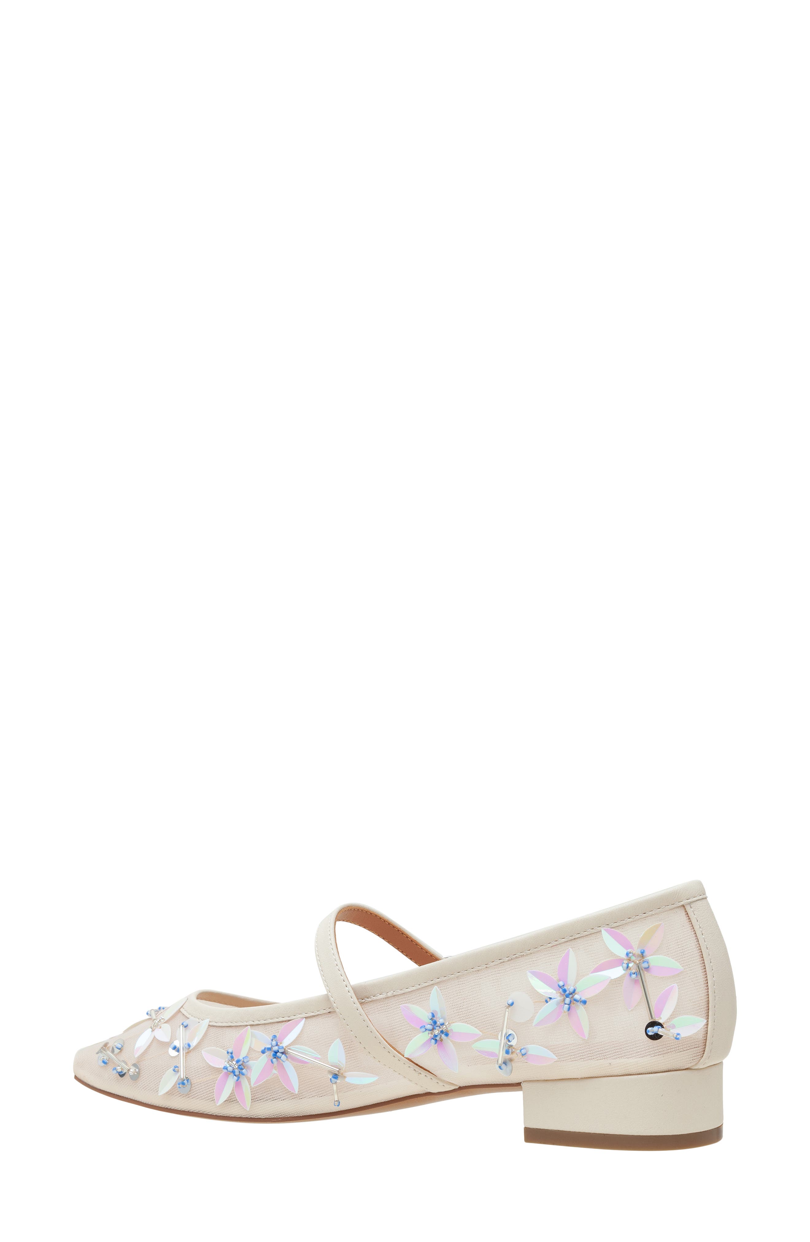 Linea Paolo Maison Embellished Mary Jane Flat, Alternate, color, Cream