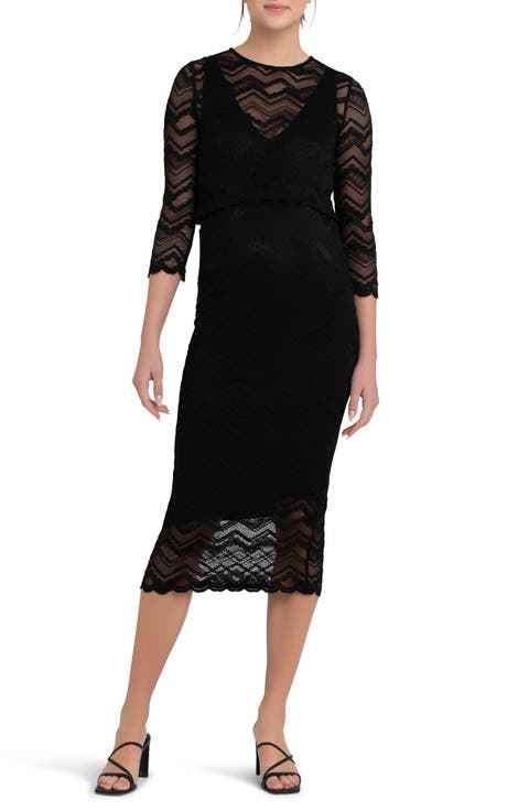 Eve Lace Maternity/Nursing Dress