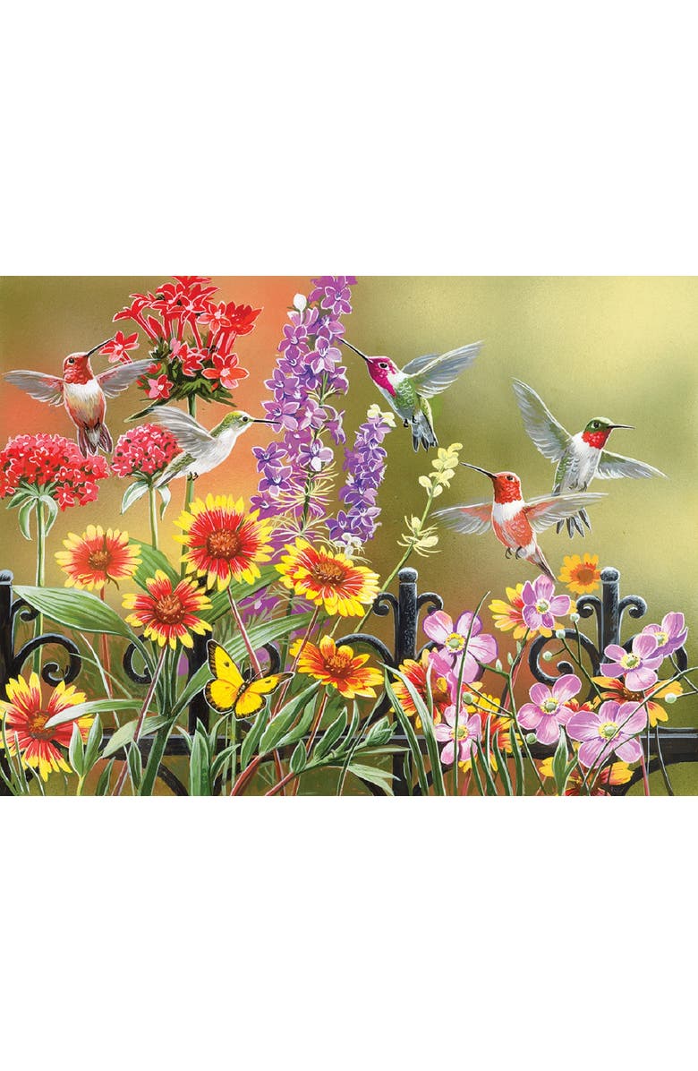 Sunsout Hummingbirds at the Gate 500 piece Jigsaw Puzzle for Adults, Main, color, Multicolor