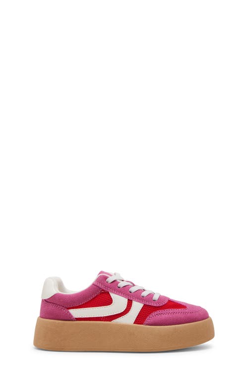 Steve Madden Kids' Jjersey Platform Sneaker In Pink