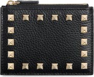 Valentino Garavani Rockstud Leather Coin Card Case